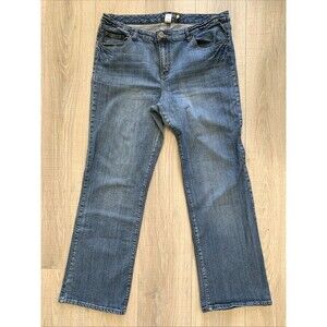 Venezia Blue Denim Jeans Stretch Bootcut Womens Plus Size 5 Average